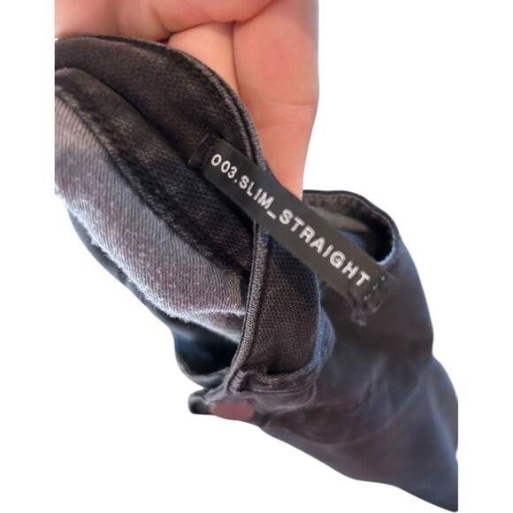 JNCO MCMLXXV Slim Straight Black Button Fly Jeans Men’s Size 31 Classic Neutral - Picture 11 of 16